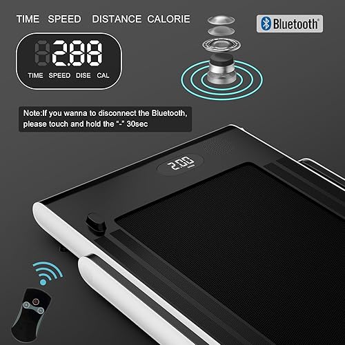 Miniatura 6 de Goplus 2 in 1 Folding Treadmill, 2.25HP Superfit Under Desk Electric Treadmill, Installation-Free with Remote Control, APP Control and LED Display