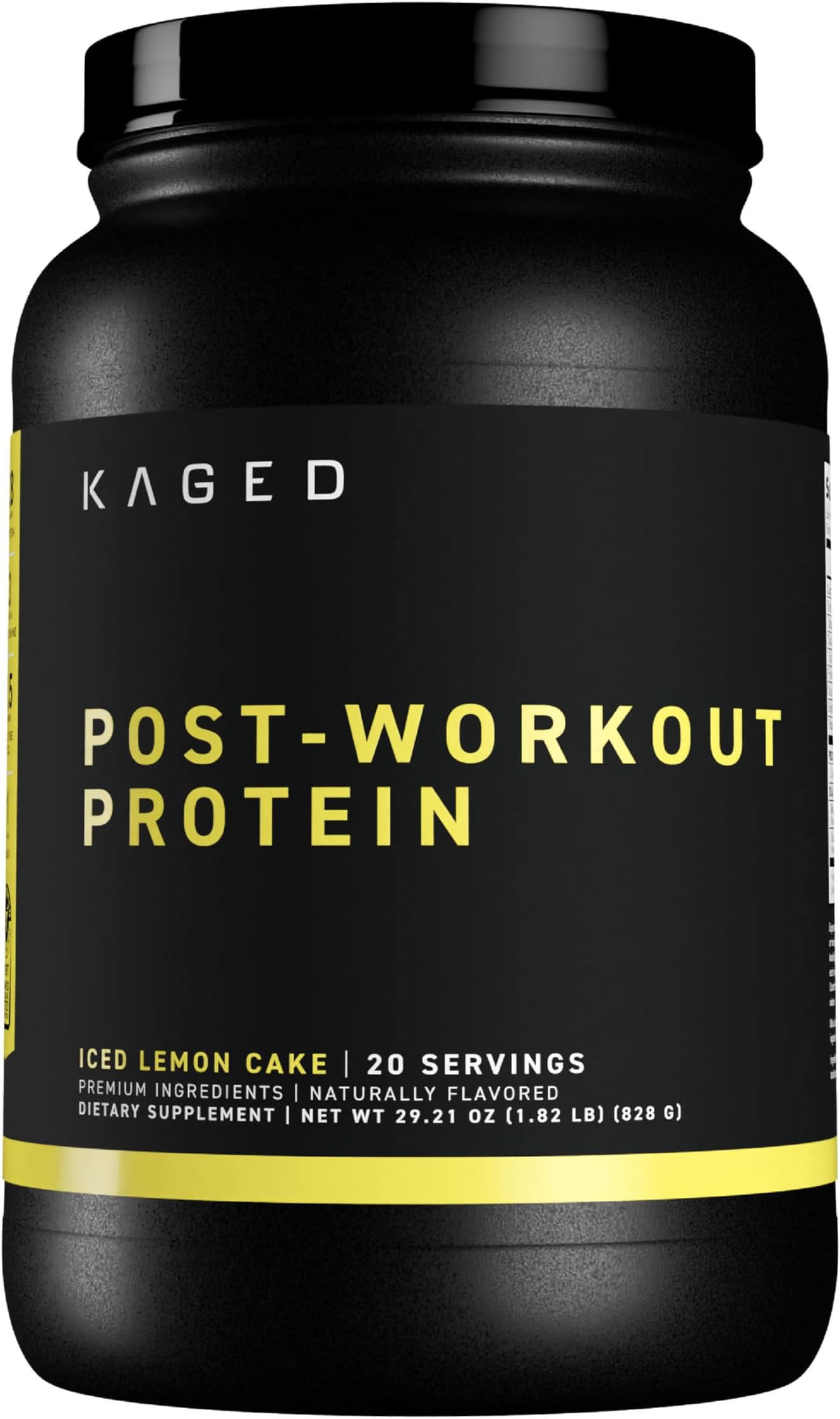 Post Workout Protein Powder | Iced Lemon Cake | Whey Protein, Creatine, Glutamine & Betaine | Re Recovery Drink | Supports Muscle Building | Supplements for Men & Women | 20 Servings