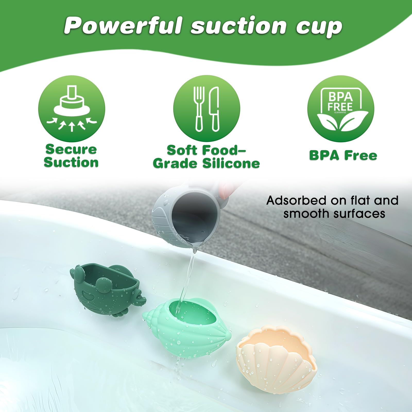 Juguetes de Baño para Bebé, 4 Piezas Juguetes Baño Bebe para Niños Niñas 1 2 3 4 Año, Regalo Baño Bebe, Juguetes de Baño para Bebé Ducha Juguetes de Natación, Niños Niña Juguetes Educativos — view 5