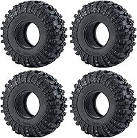 Vista 1 de RCLIONS 4 neumáticos de goma de 2.2 pulgadas con inserto de espuma para 1/10 RC Crawler Car Axial Wraith RR10 SCX10 TRX4