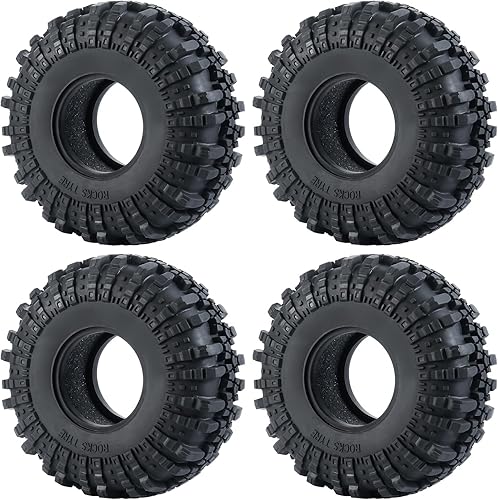 Miniatura 2 de RC-Hub - 4 neumáticos de goma de 2.2 pulgadas con espuma de 5.394 in para 1/10 Axial Wraith 90048 RR10 RC Crawler Car