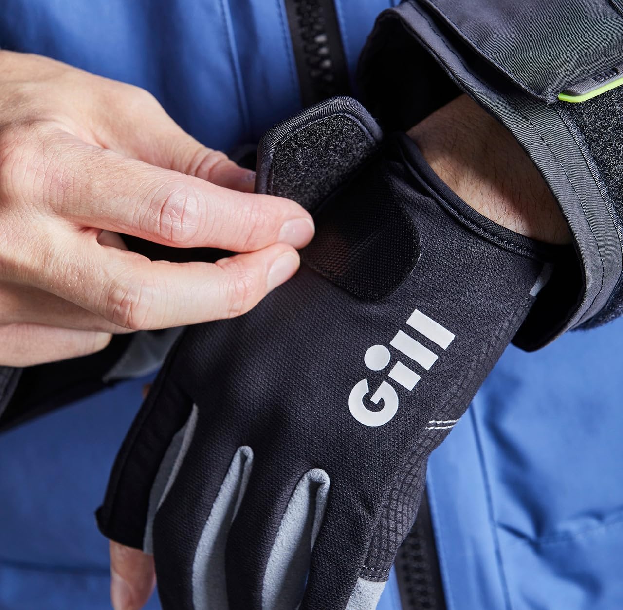 Gill Junior Deckhand Long Finger Sailing Gloves 2022 - Black