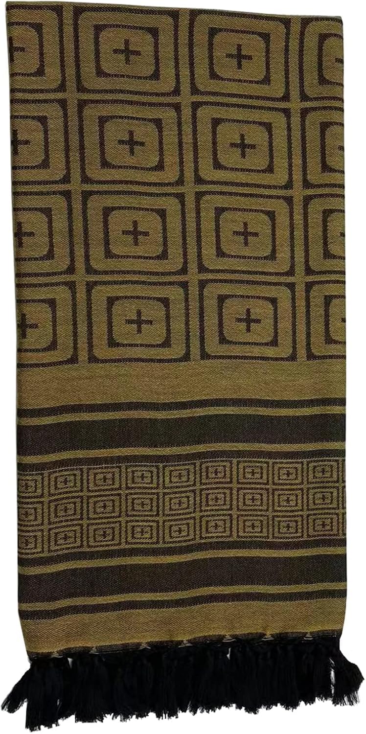 Tactical Desert Keffiyeh Arab Scarf - Womens Men Shemagh Tassel Scarves Neck Wrap Casual - Image 7