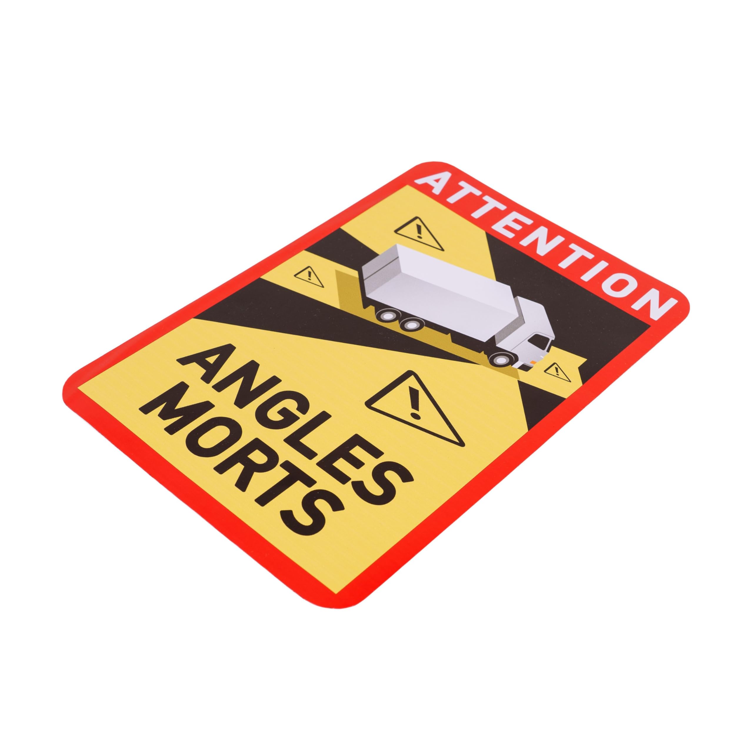 Naklejka martwego pola, 8 szt, 25 x 17 cm, folia samoprzylepna dla ciężarówek, obowiązkowa dla pojazdów silnikowych od 3,5 tony we Francji, Attention Angles Morts Sticker Truck