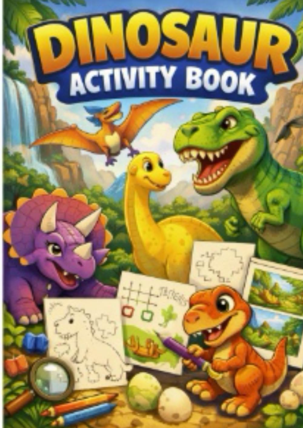 Dinosaur Colouring & Activity Workbook