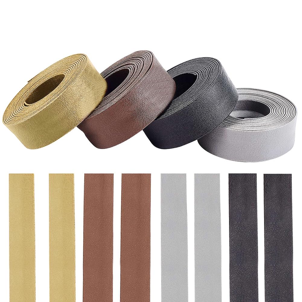 Bordure en cuir synthétique 8m ruban biais couture passepoil ourlet