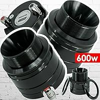 Vista 2 de Audiotek ATW460BK 1" 600W Car Pro Audio Heavy Duty Titanium Super Tweeter