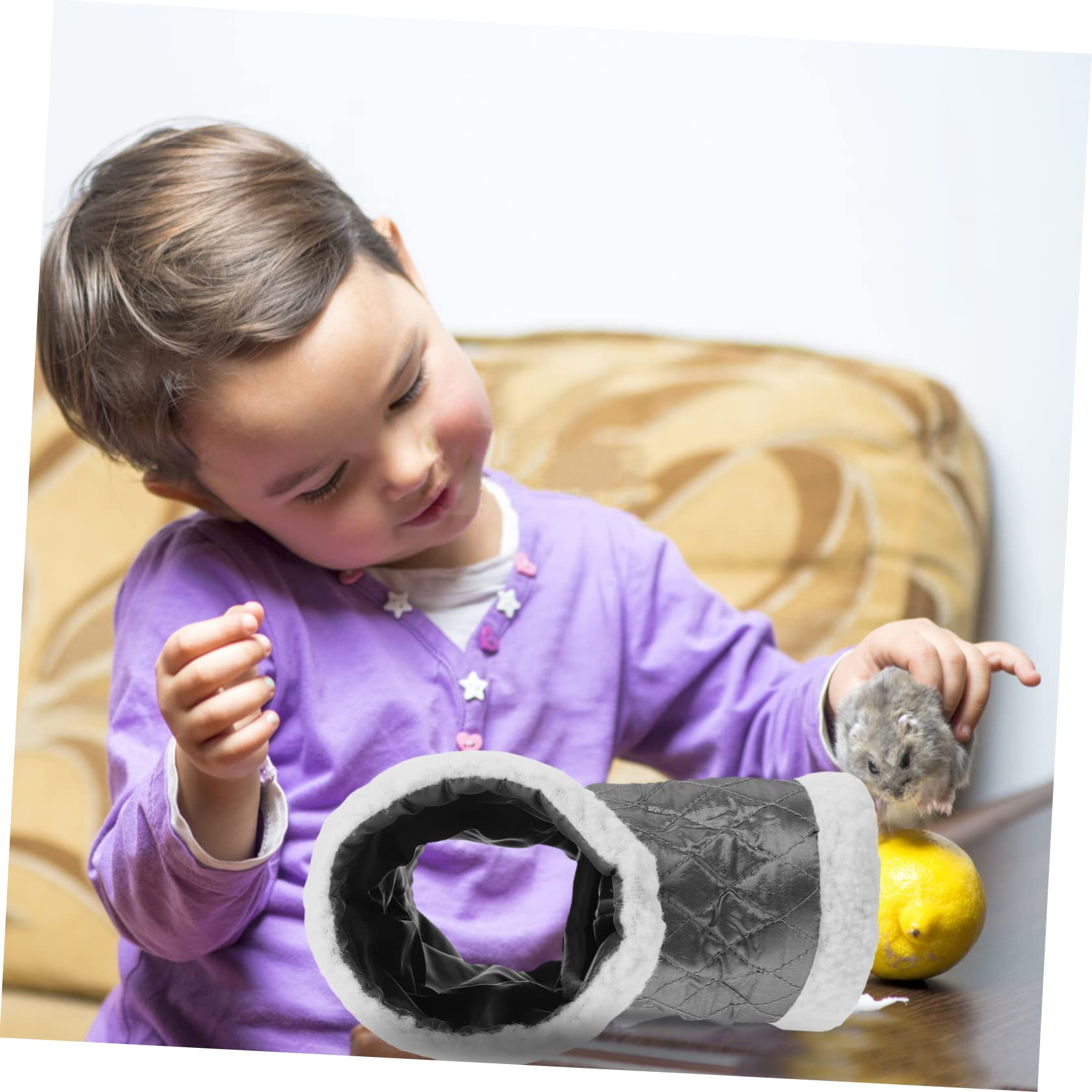 Angoily 3pièces Nid De Sommeil pour Hamster Peluche Tunnels De Jeu Confortables pour Petits Animaux Maison Hiver Douillette pour Hamsters Souris Et Gerbilles Accessoire pour Voyage Et