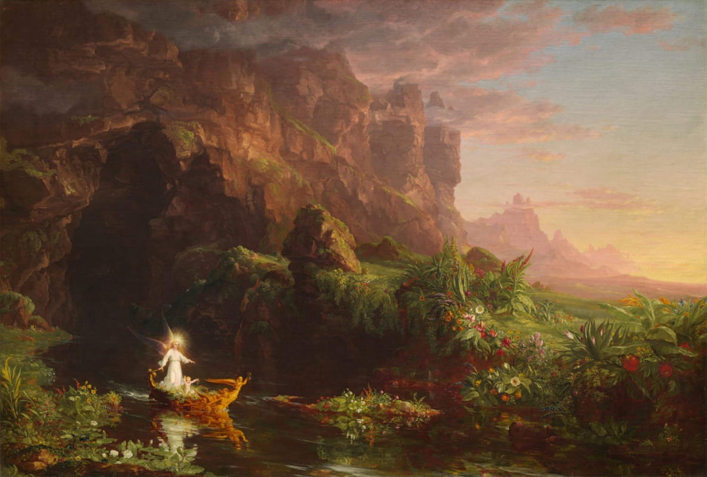 POSTERIIk Famous Print Pop Art Wall Art Graffiti the of Life Childhood by Thomas Cole Art Prints for Home Decor 60x90cm