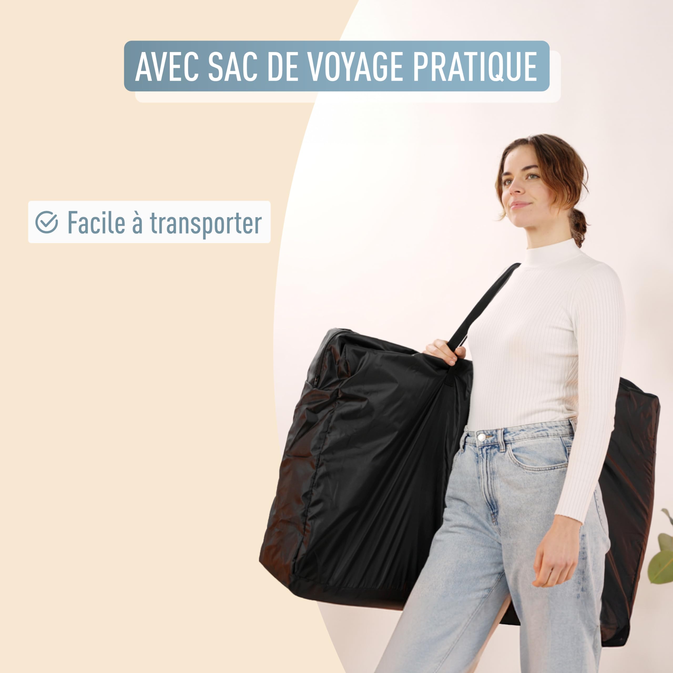 IB-Style Aluna 3-en-1 Berceau co-Dodo, lit de bébé, lit d'appoint, Matelas Moelleux, réglable en Hauteur sur 5 Niveaux, lit de Voyage avec Sac, Fonction balancelle, moustiquaire - Gris foncé