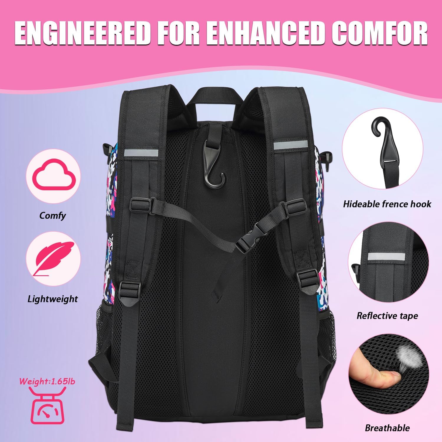 HAMBOLY Youth Baseball Bag, Softball Bag for Girls & Boys, Kids Baseball Backpack with Shoes Compartment, 2026 Upgrade Design, Pro-Grade Storage