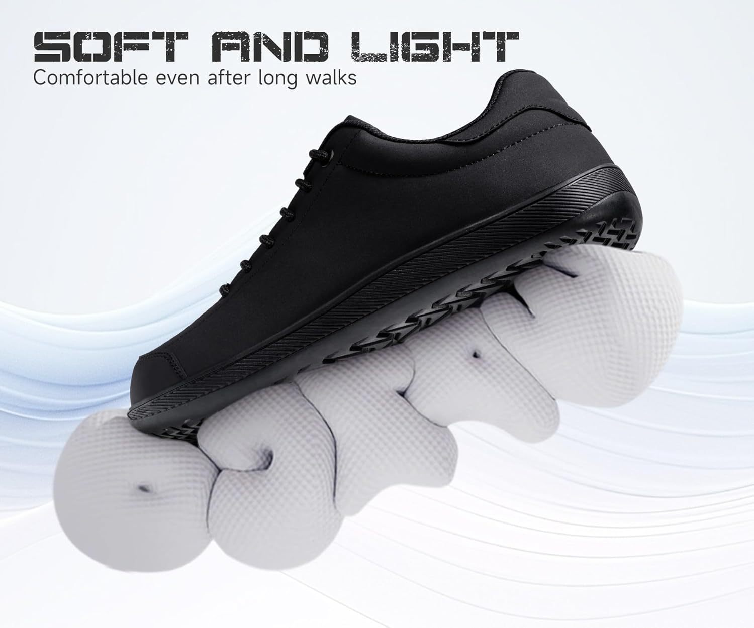LARNMERN Steel Toe Skate Shoes Men Safety Work Sneakers Wide Toe Box Barefoot Zero Drop Non Slip Shoe