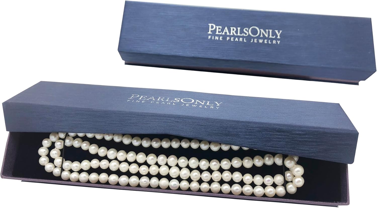 30 inches White 5-6mm AAA Quality Freshwater Cultured Pearl Necklace for Women-30 in Length - Image 6