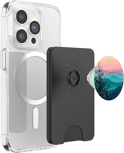 Miniatura 9 de Fresco Montañas Acuarela Pintura Diseño Al Aire Libre Amantes PopSockets Intercambiable PopGrip