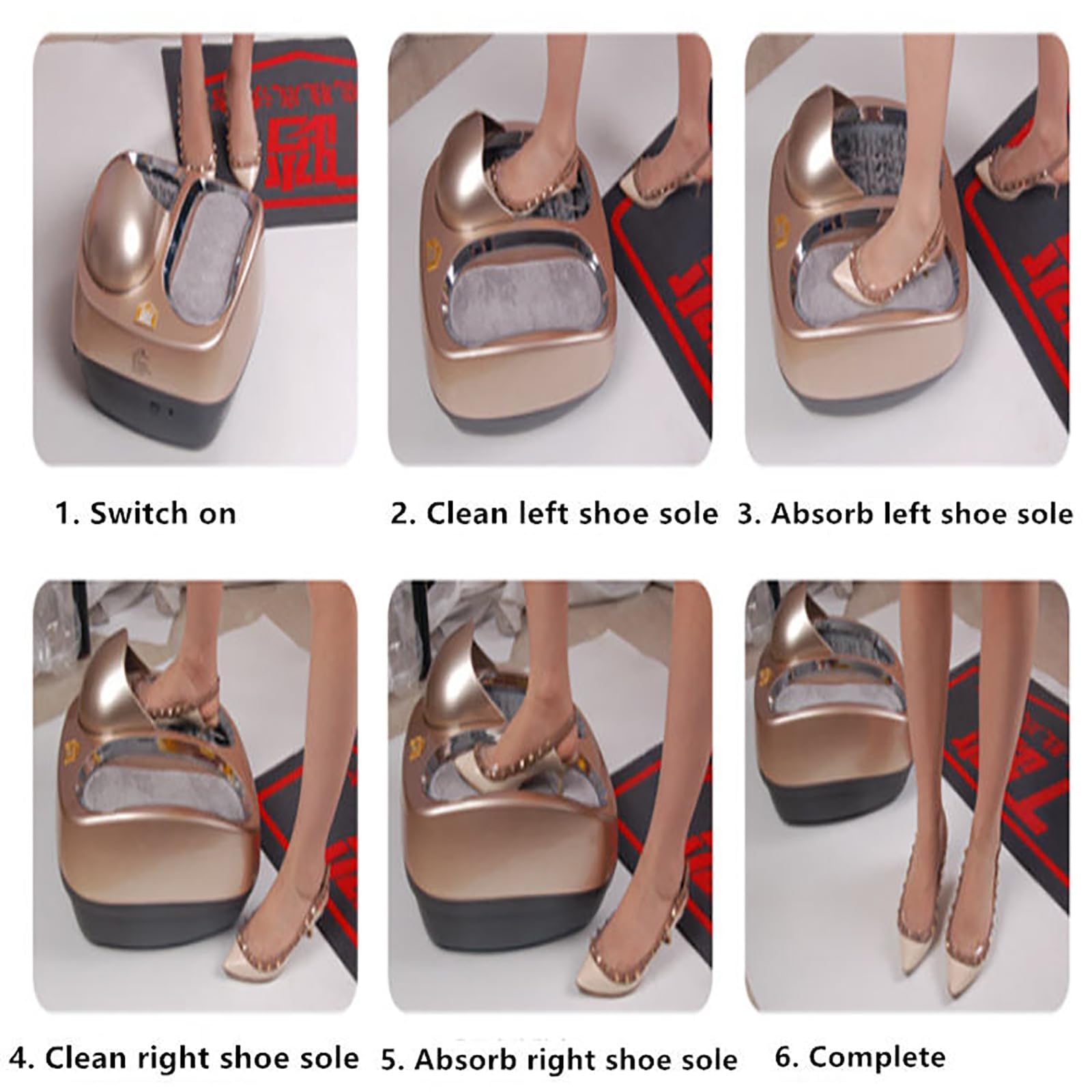 Máquina automática de limpieza de zapatos, pulidora de brillo de zapatos con sensor, no necesita cubiertas, ideal para hoteles y edificios comerciales, solución de limpieza eficiente y cómoda