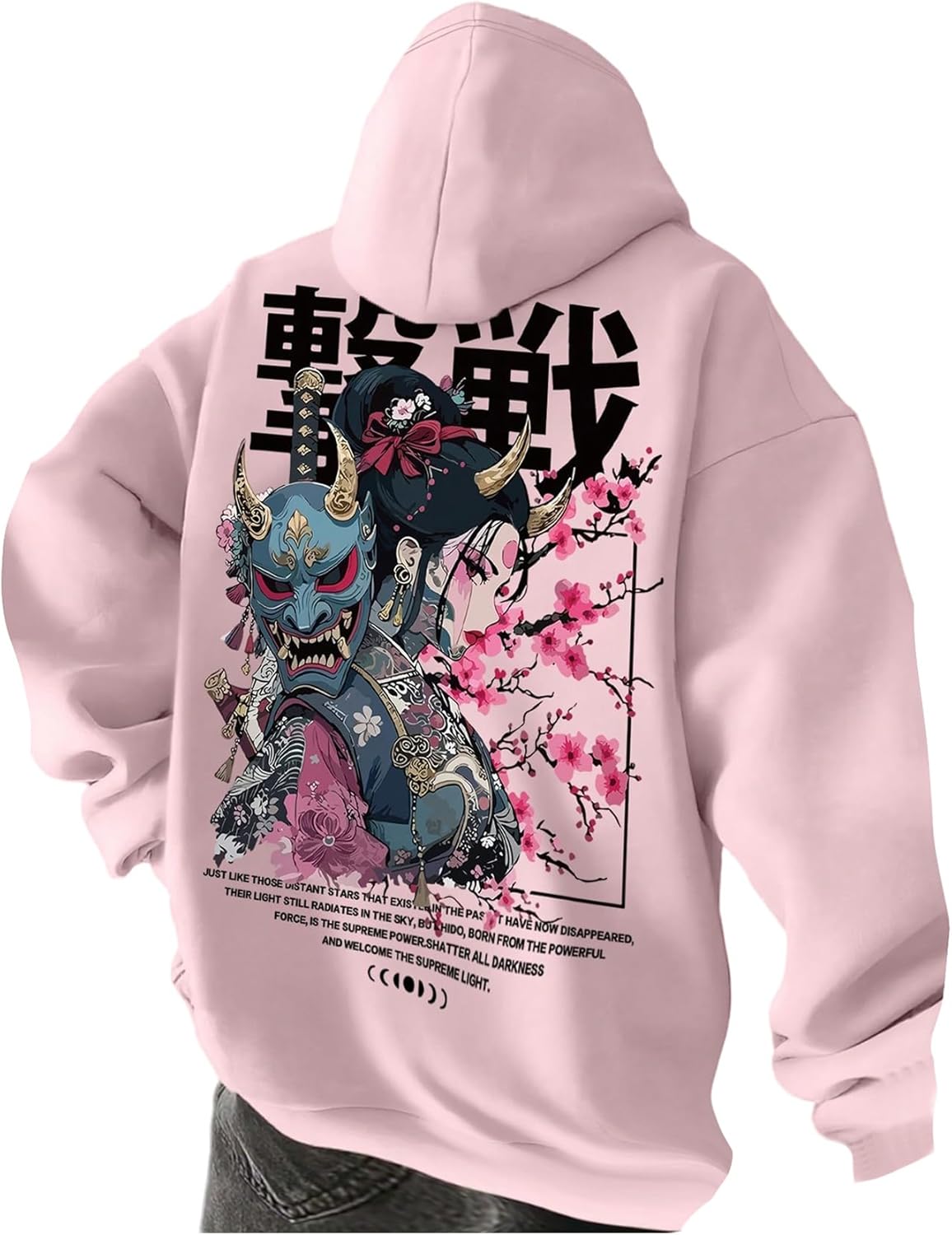Men's Cartoon Graphic Hoodies Long Sleeve Pullover Sweatshirts Streetwear Fall Tops