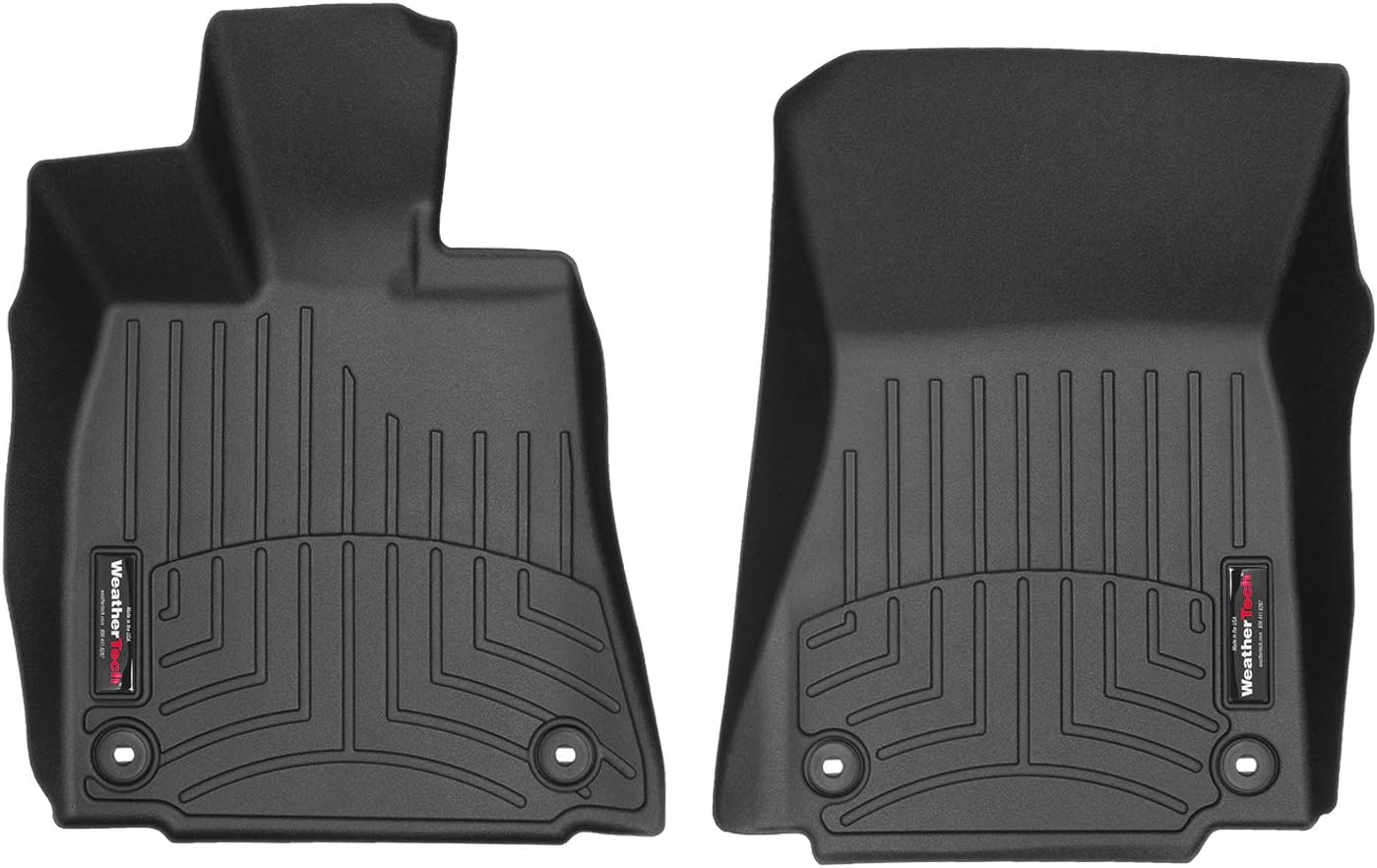 WeatherTech Custom Fit FloorLiners for Lexus RC F, RC, is 500-1st Row (446241), Black