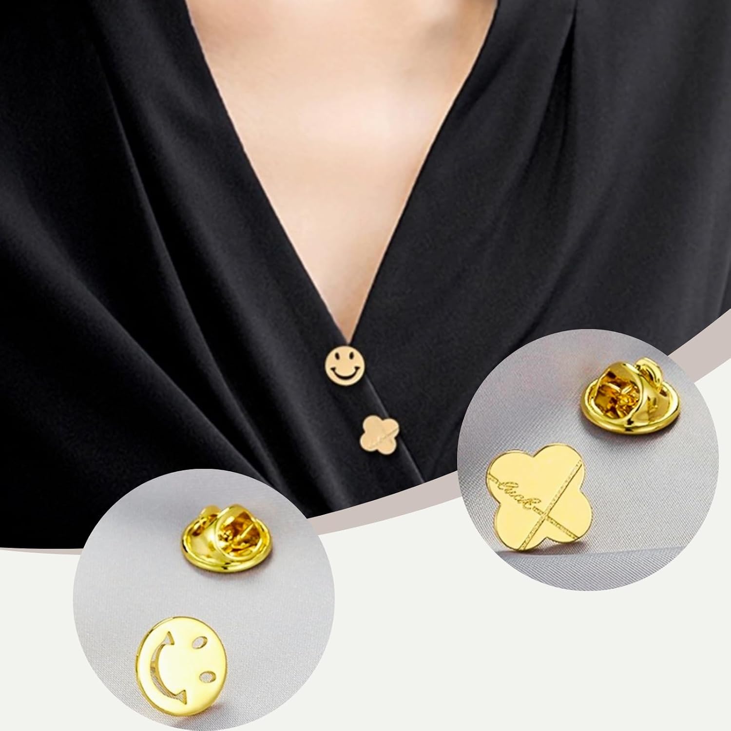 Lapel Pin Backs, Safety Backs for Brooch Tie Hat Badge Insignia