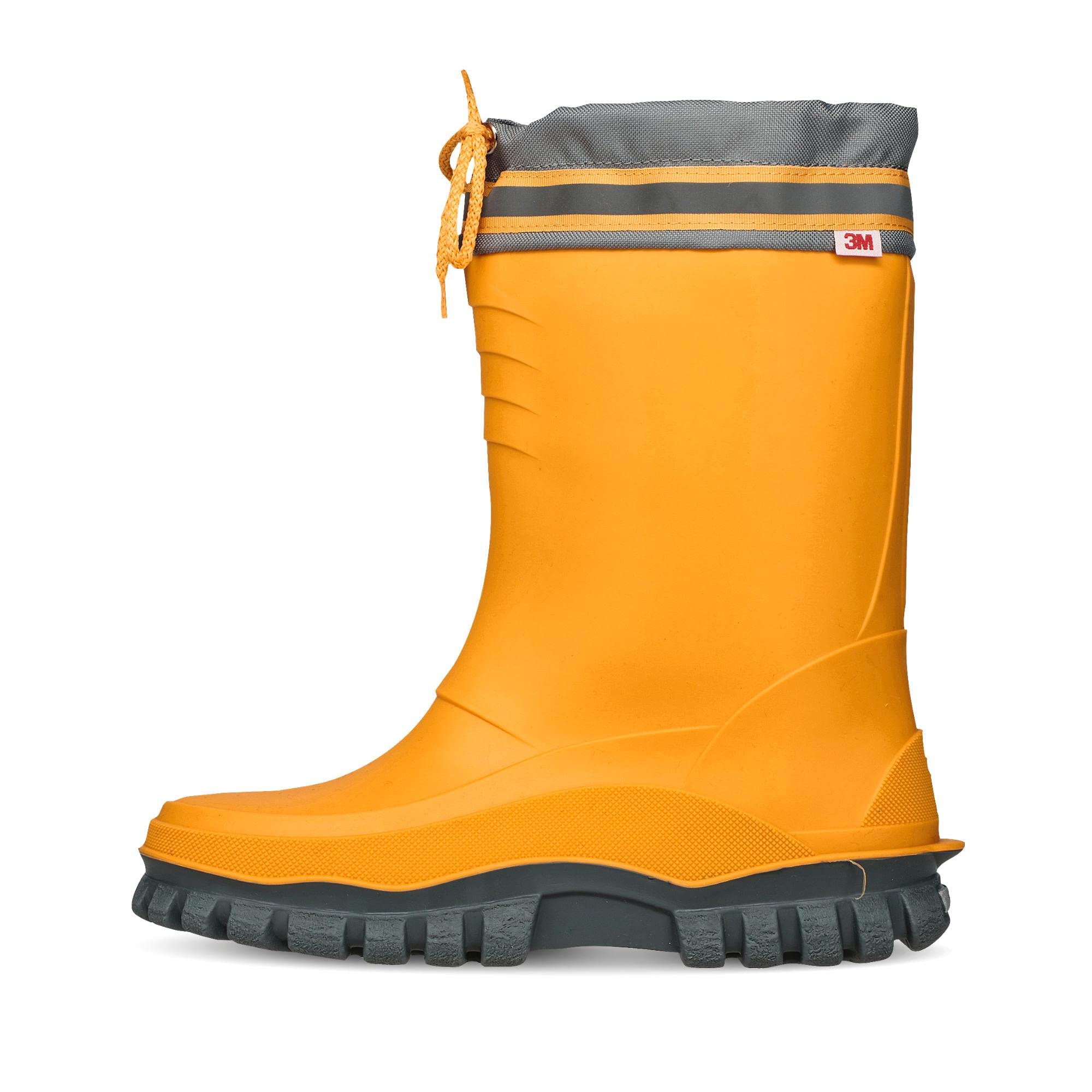 Bockstiegel Stiefel Arktis Kinderwinterstiefel gefüttert gelb/grau 30