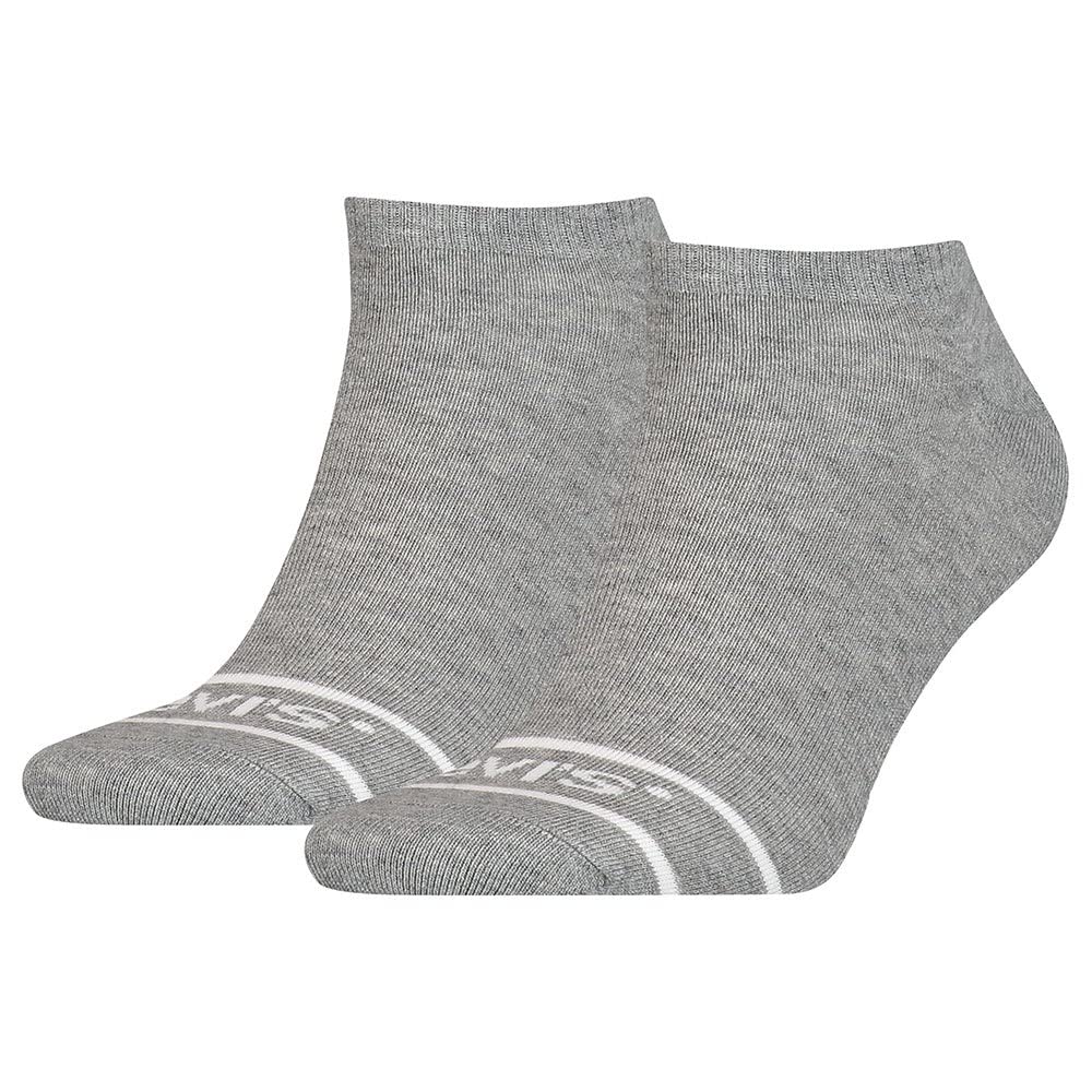 Levi's Men's Grey Low Cut Sportswear Socks 2 Pack - 43