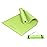 Primasole Yoga Mat with Carry Strap for Yoga Pilates Fitness and Floor Workout at Home and Gym 1/4 thick (Lime Green Color) PSS91NH004A
