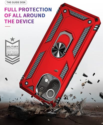 Miniatura 5 de Funda para Xiaomi Mi 11 lite 5G con protector de pantalla, híbrida resistente a prueba de golpes, armadura militar, defensor, cubierta trasera