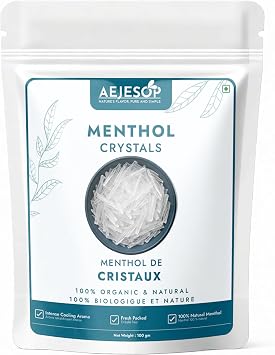 AEJESOP Menthol Crystal, Mints Mentha Arvensis, 3.5 oz 100g