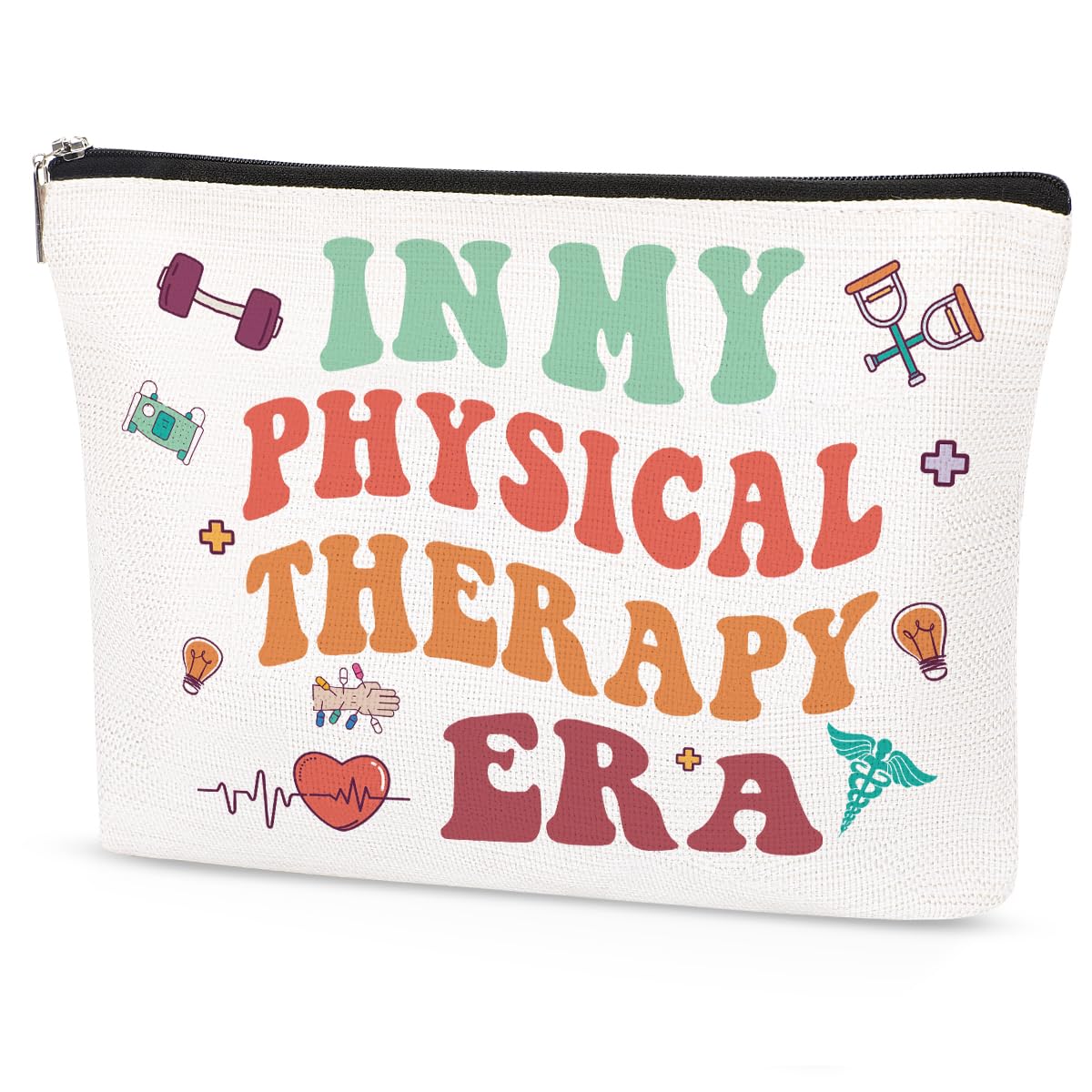 SEAOYOZO Physical Therapy Makeup Bag for Women, PT Gifts PT Appreciation Gift PTA Gift, Physical Therapist Graduation Mental Health Gifts