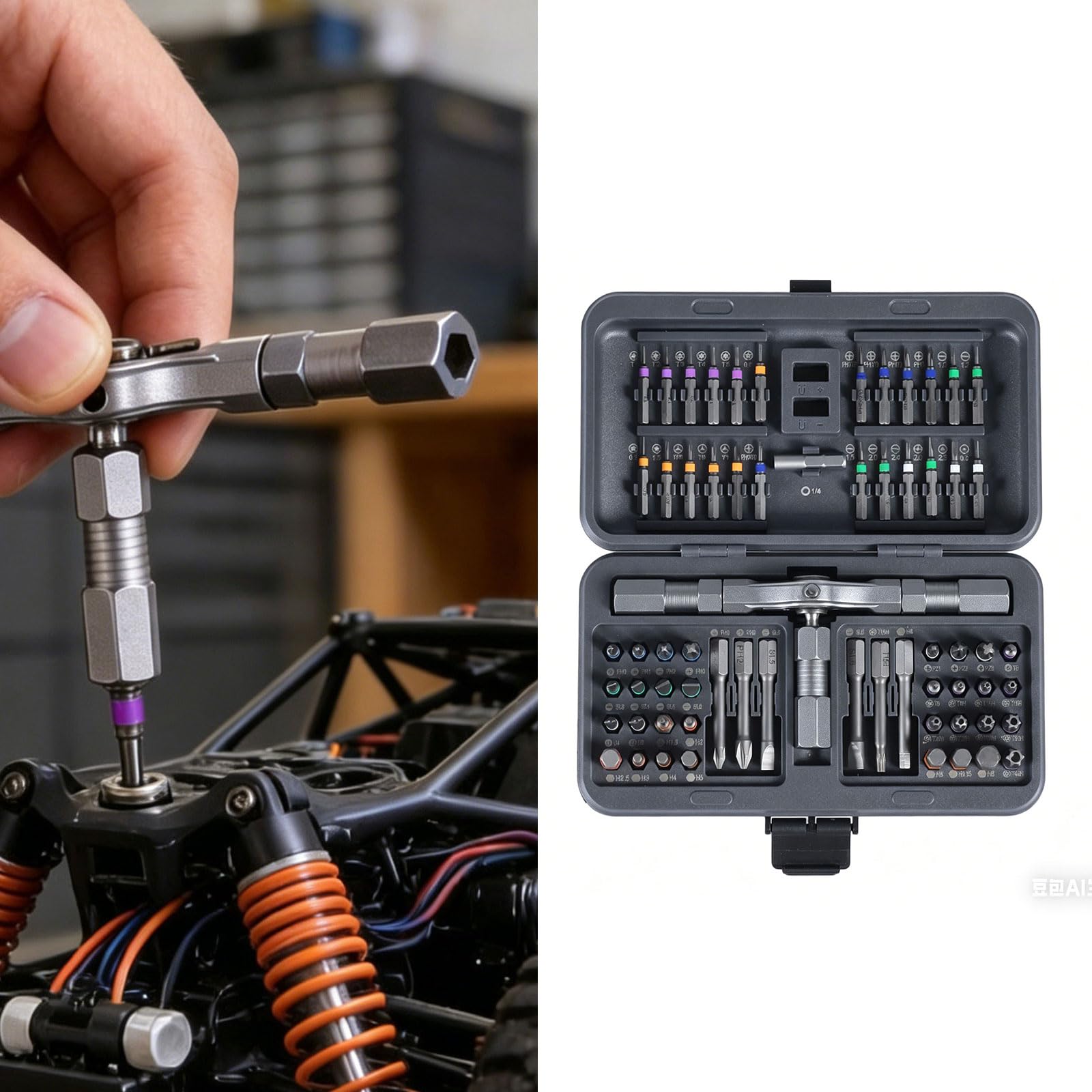 Professionale cacciaviti magnetici a cricchetto a punta multipla 66 in 1, ideale per progetti artigianali, manutenzione in officina, set cacciaviti a cricchetto