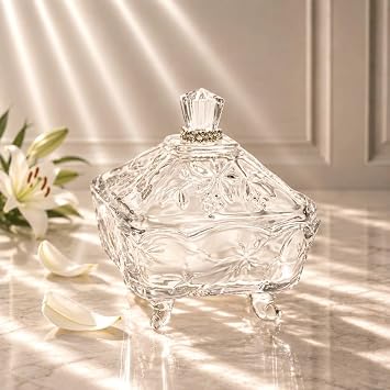Lady Primrose, Tryst Powder Jar with Puff