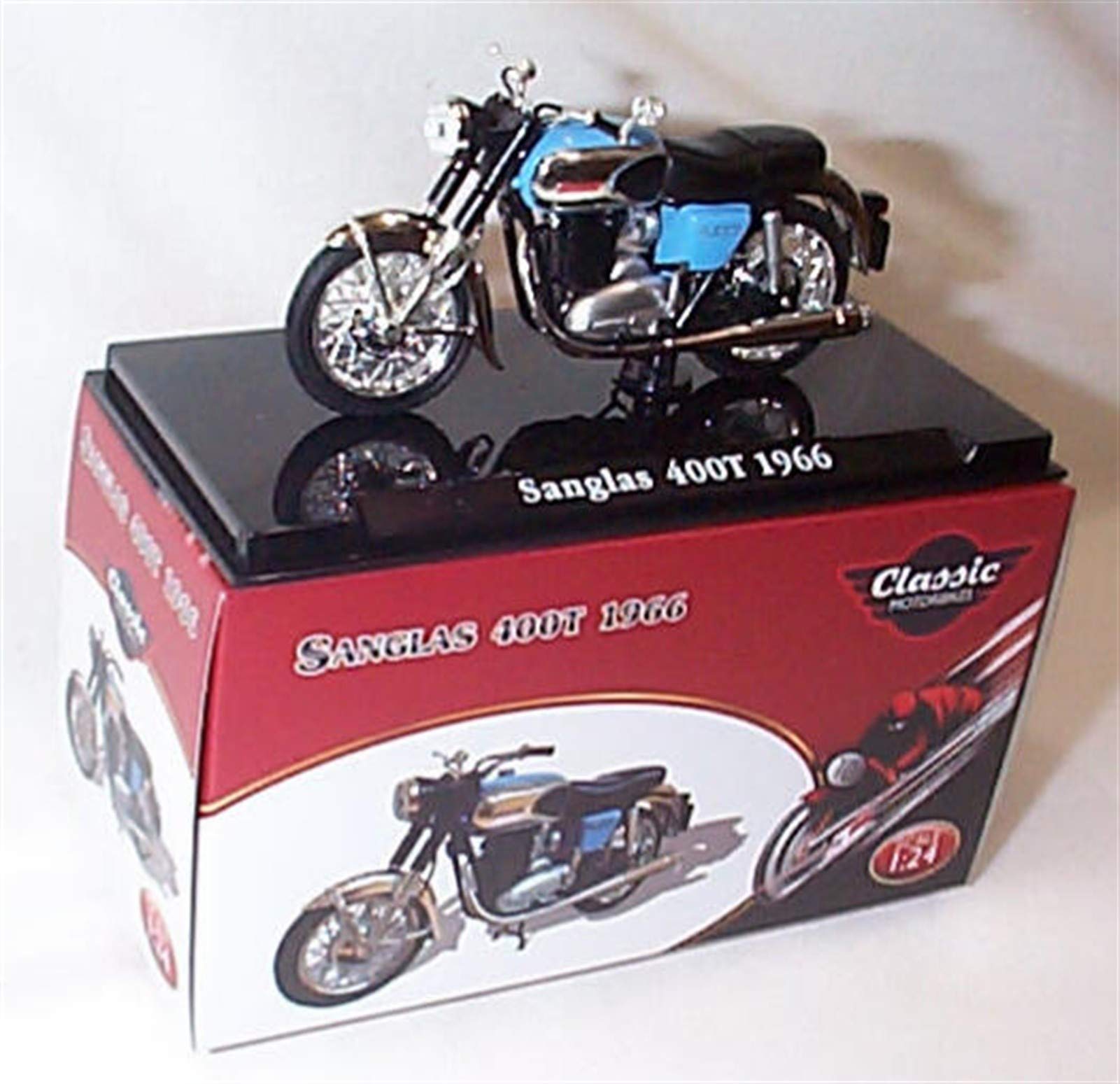 atlas editions Sanglas 400T 1966 Classic Motorbike 1:24 scale diecast model