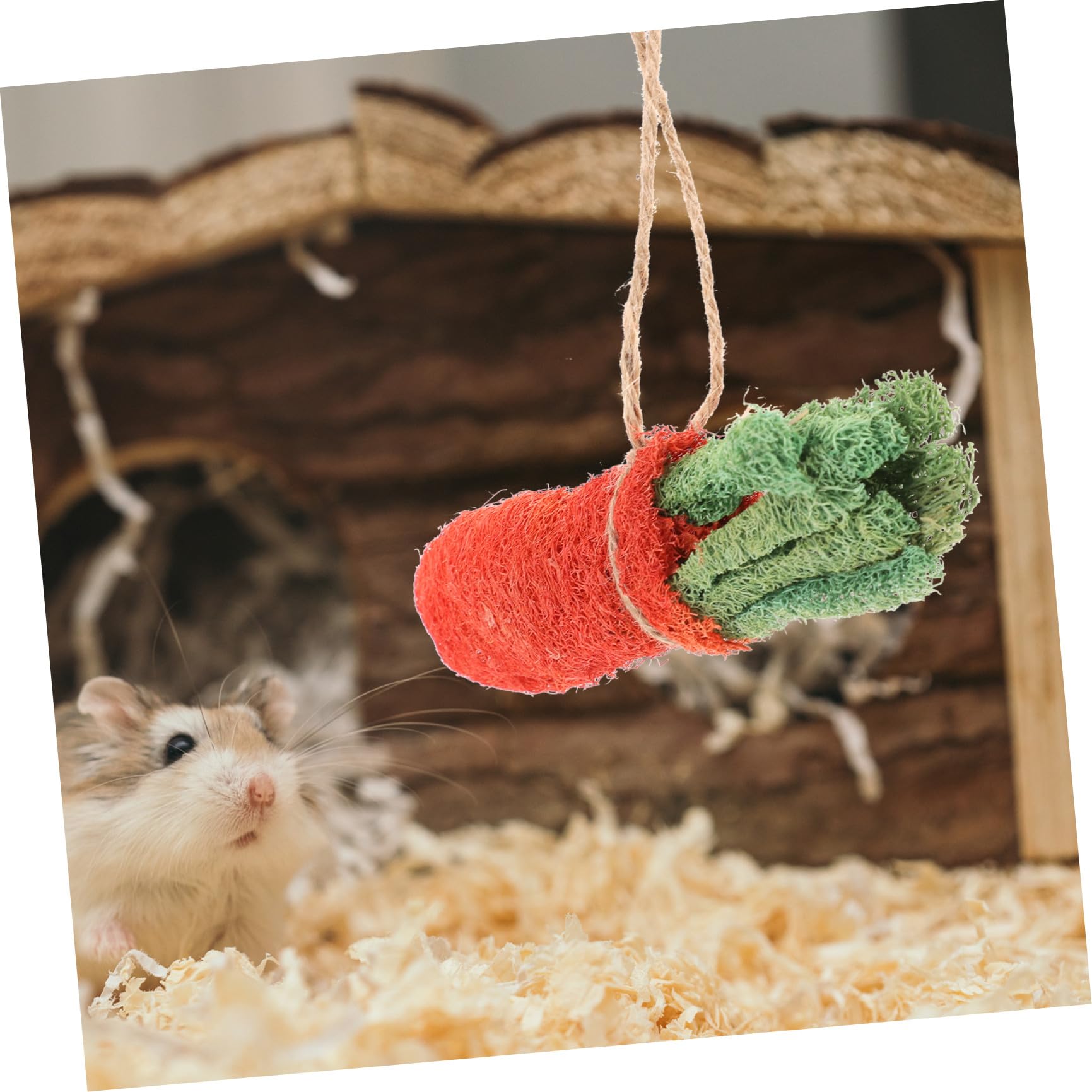 COLLBATH Jouets À Mâcher pour Petits Animaux 8 Pièces Tubes De Paille Jouets pour Lapin Hamster Chinchilla Amusant Santé Aléatoire