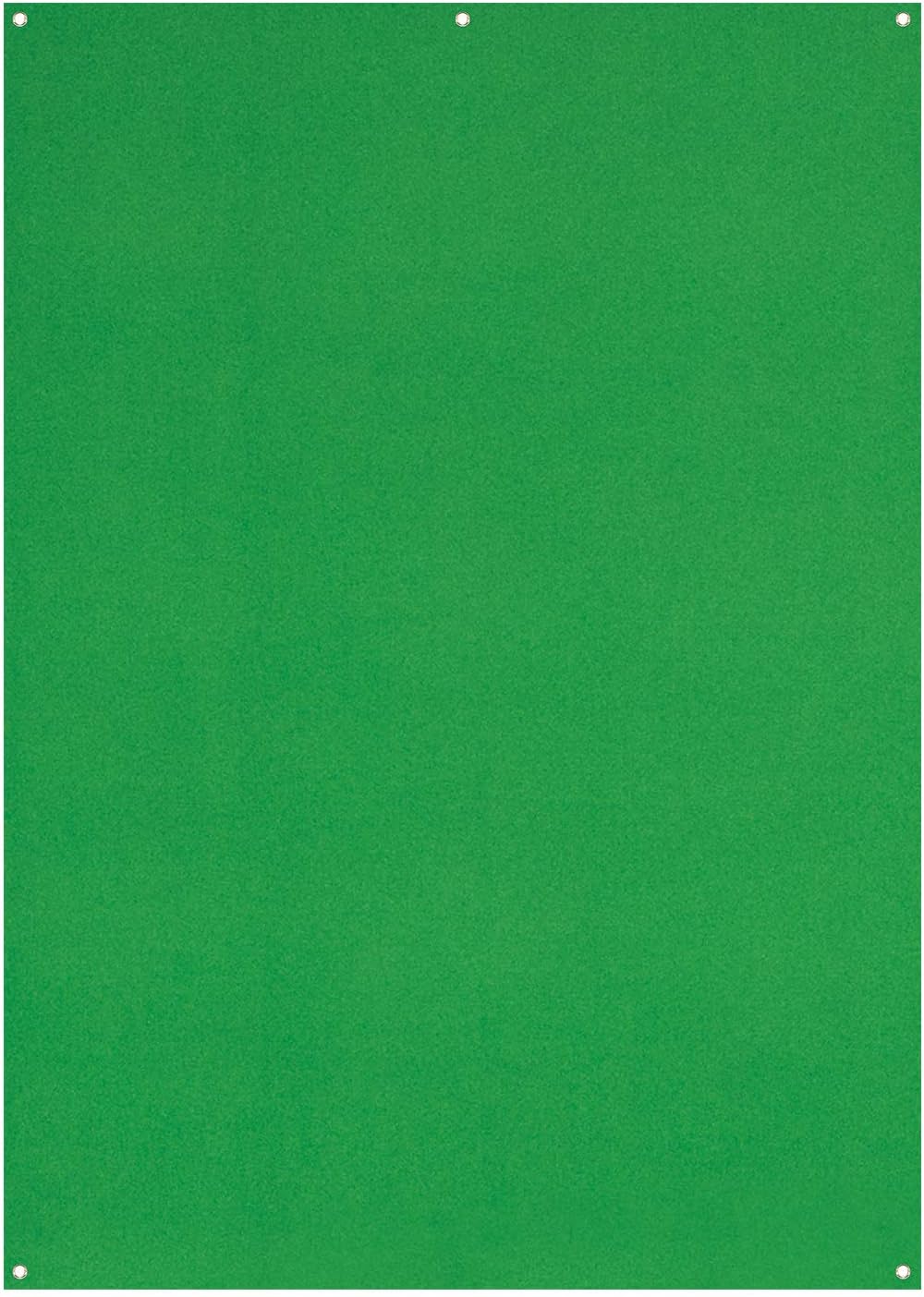 X-Drop Wrinkle-Resistant 5' x 7' (1.52 x 2.13m) Backdrop for Headshots, Photoshoots & Product Photos - Portable and Travel Friendly (Chroma Key Green)