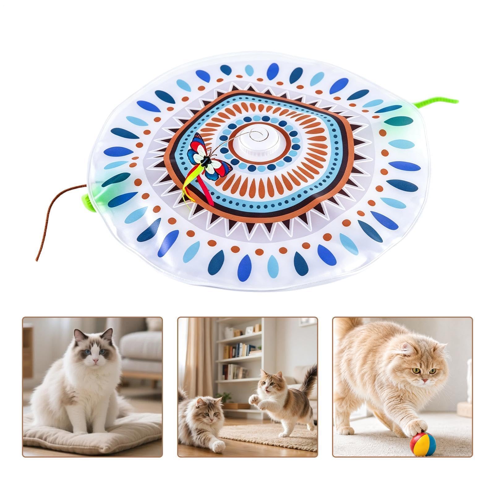 Generico Giocattoli Per L'Esercizio Dei Gatti Di Arricchimento Intelligente | Giocattolo Antinoia Per Gatto Adatto a Interni, Esterni, Balcone, Appartamento, Casa, Soggiorno