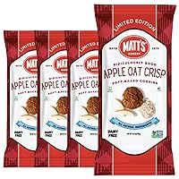 Vista 11 de Matt's Bakery Galletas con chispas de chocolate, horneadas suaves, sin OMG, ingredientes totalmente naturales; 4 bolsas (10.5 onzas cada una)