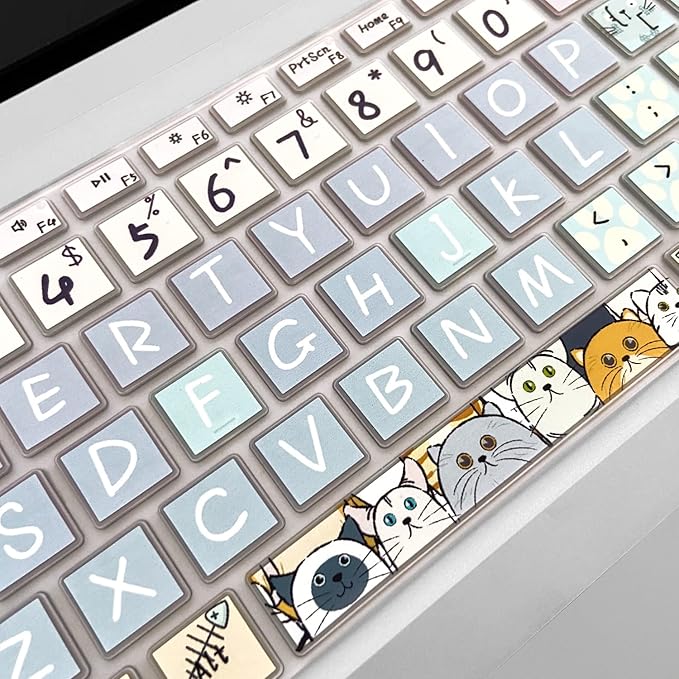 Funda para teclado para Surface Laptop 3/4/5 13.5 y 15 pulgadas, diseño de gato miniatura 7