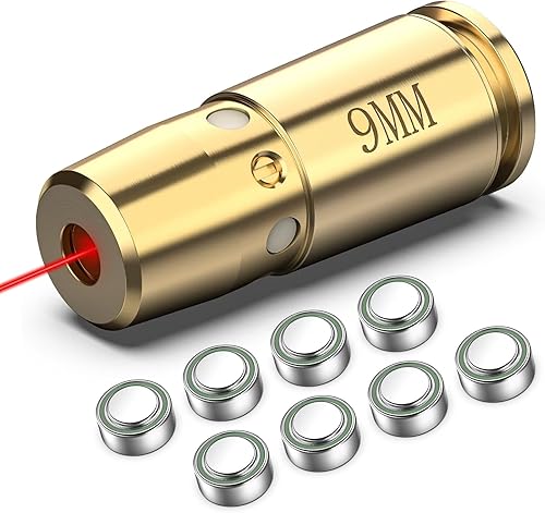 Vista 25 de CVLIFE Bore Sight Laser 223 0.219 in/0.354 in/.243.308/12Gauge/0.300x1.535 in/.45acp Rojo Laser Bore Sighter