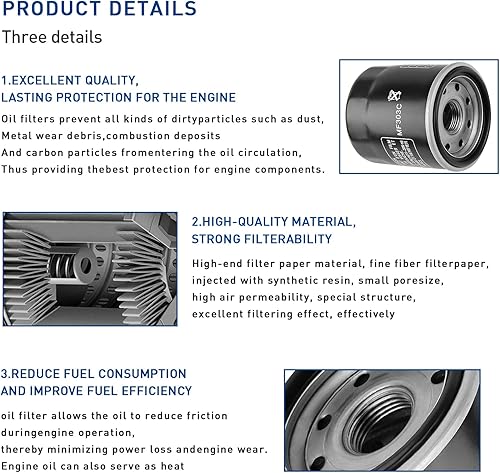 Miniatura 2 de Filtro de aceite 2520799 3084963 para Polaris Sportsman 500 400 450 Magnum 325 425 330 Ranger 500 400 Hawkeye 300 Xpedition 425 325 Scrambler 500