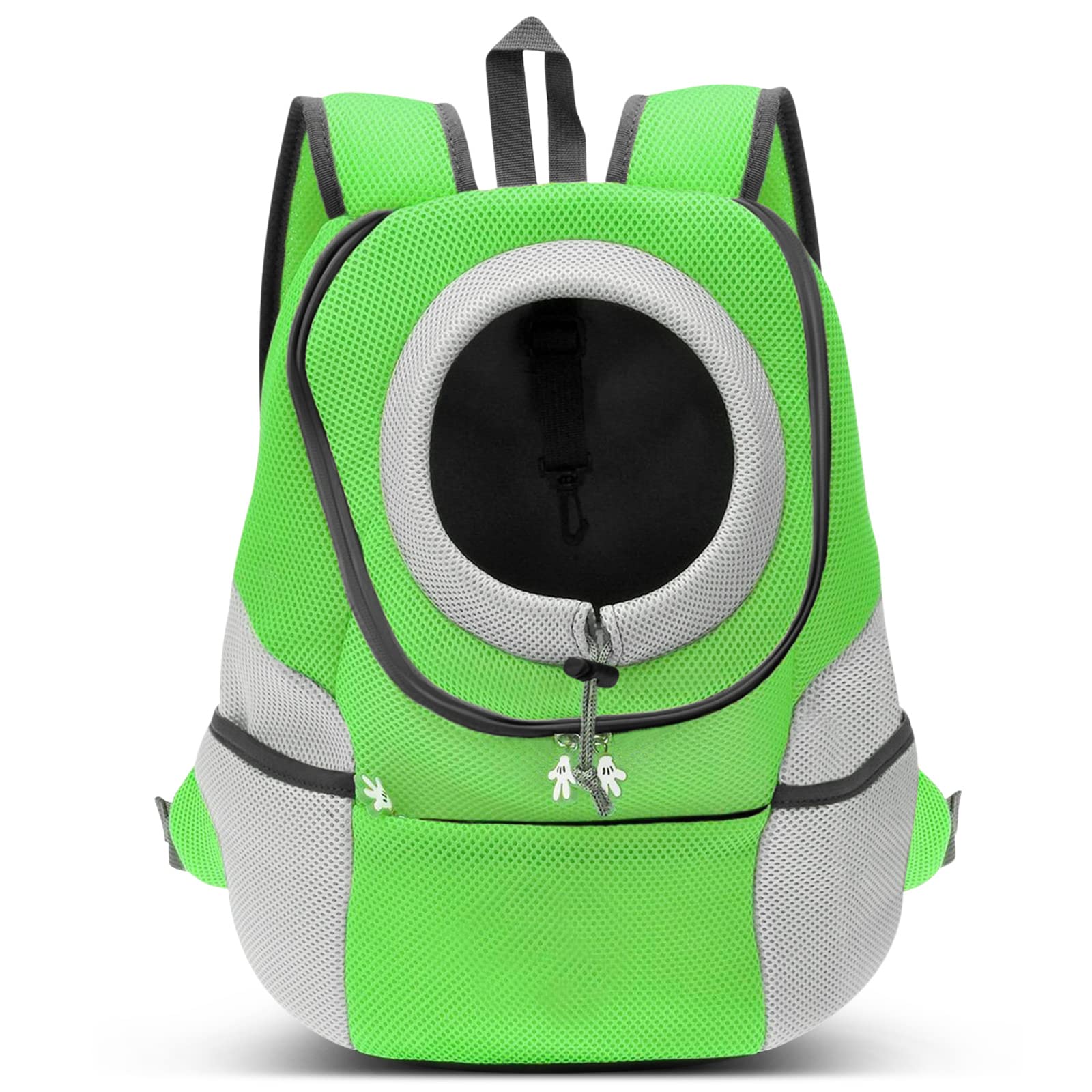 ALLSOPETS Mochila para Perros Viaje Mochila Bolsos para Perros Mochila de Transporte de Perros Bolsos Cómodo y Duradero Mascotas Bolso de Mochila para Perro Pequeño y Gatos Verde