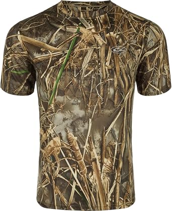 Drake Waterfowl EST Camo Performance Crew S/S Max-7 XLarge