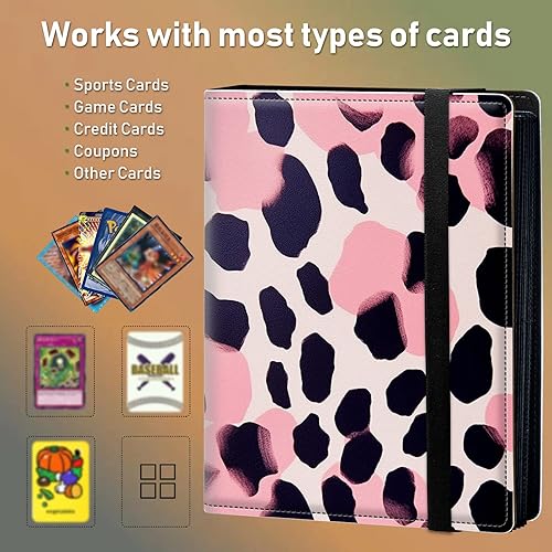 Vista 20 de Carpeta para tarjetas de intercambio, 4 bolsillos para tarjetas intercambiables, 400 bolsillos de doble cara, funda para tarjetas de tamaño Galaxia