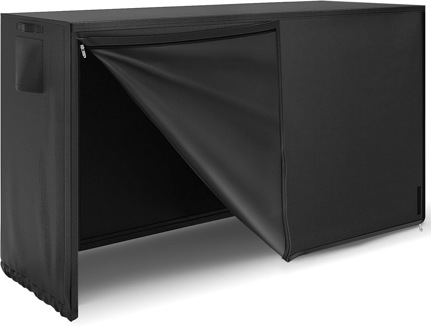 6ft Firewood Rack Cover, 900D Oxford Heavy Duty Wood Rack Cover, Waterproof Storage Log Cover for Outside, Firewood Covers Outdoor Indoor, Black (Only Cover)