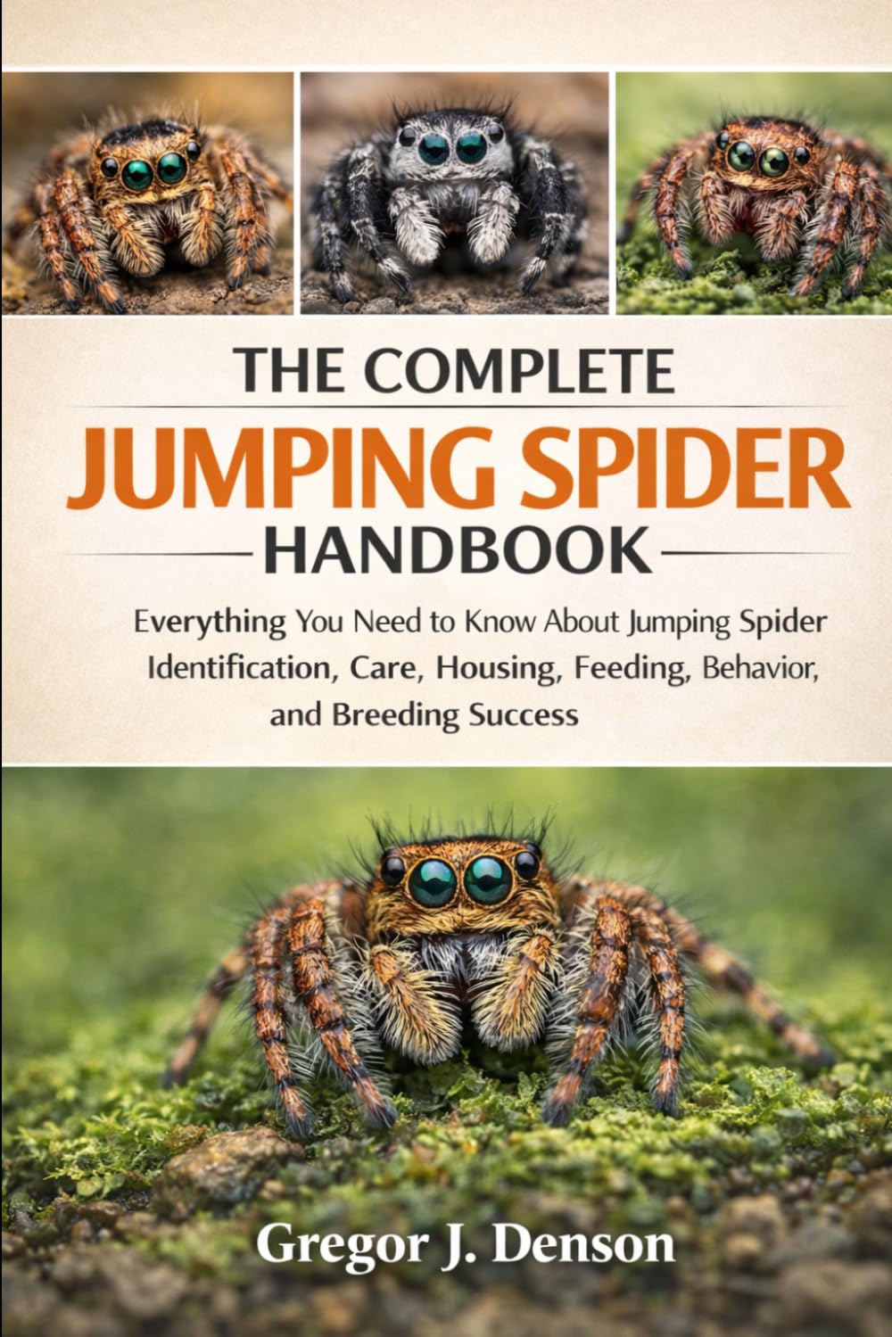 THE COMPLETE JUMPING SPIDER HANDBOOK: Everything You Need to Know About Jumping Spider Identification, Care, Housing, Feeding, Behavior, and Breeding Success