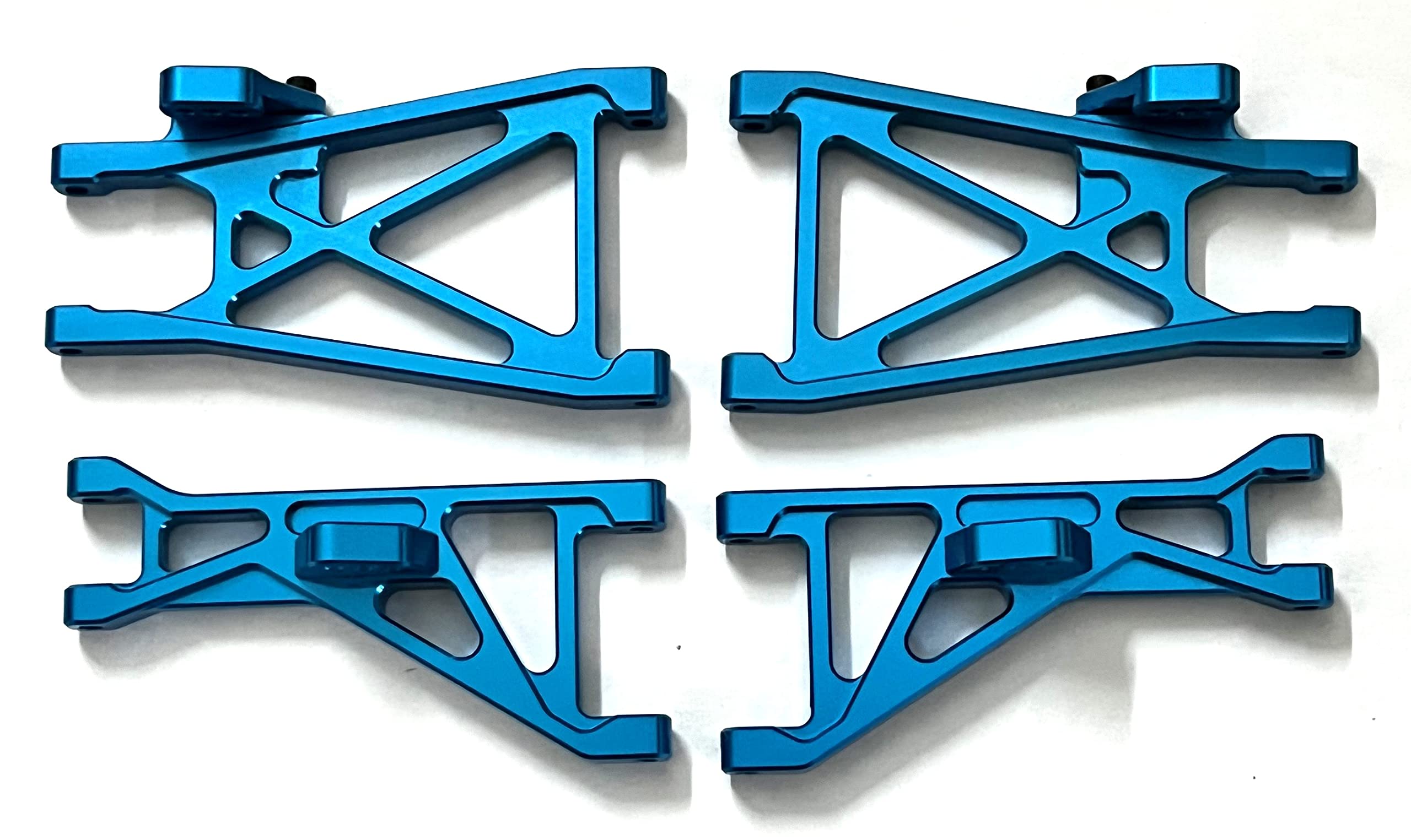 Dhawk Racing CNC Aluminum Front & Rear Arms Blue for Team Associated RC10GT RC10T