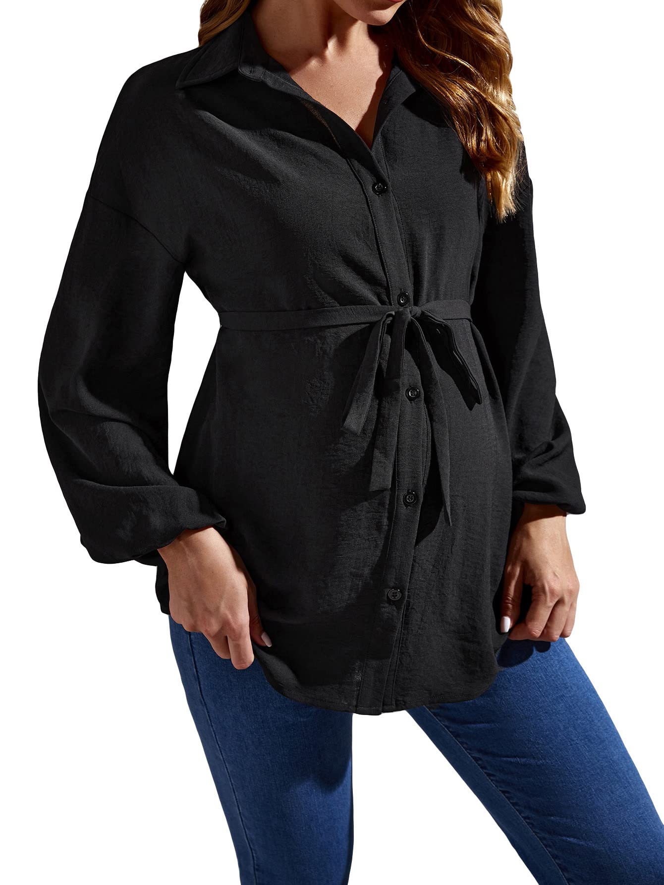 MakeMeChic Women's Maternity Shirt