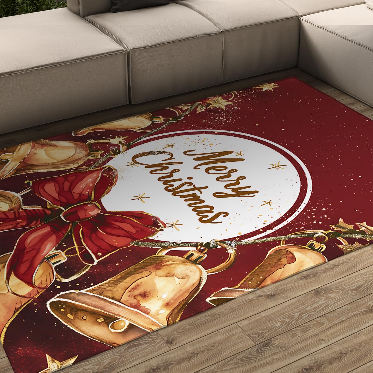 Tapis cuisine Christmas Bells antidérapant et lavable pour un sol sécurisé et propre
