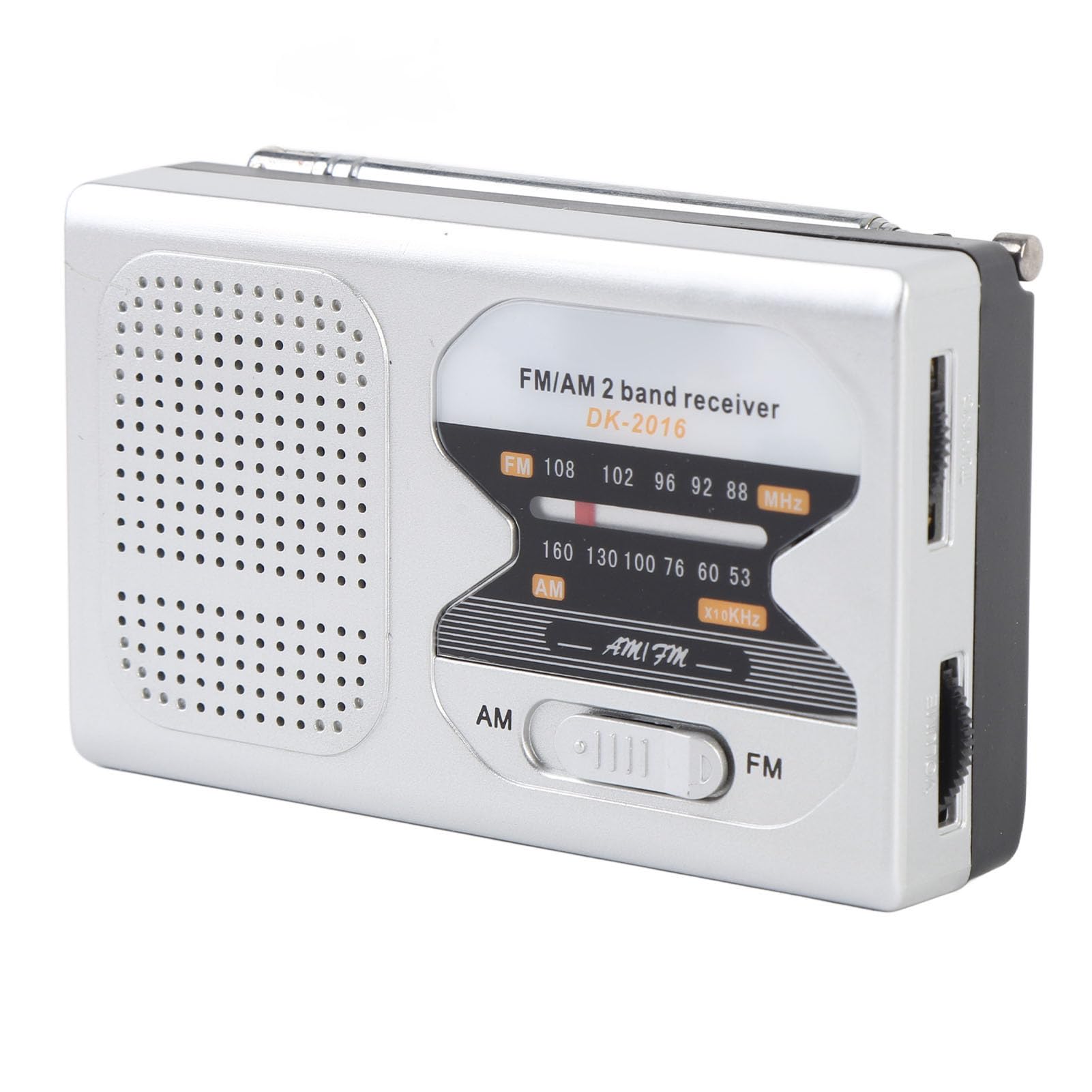 Pocket AM FM Radio with Loud Speaker, Portable Transistor Small Radio 2 AA Battery Powered(Not Included), Stereo Earphone Jack, for Jogging,Walking