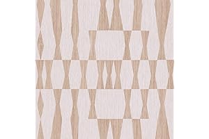 Tempaper Beige Textured Geo Woven Wallpaper