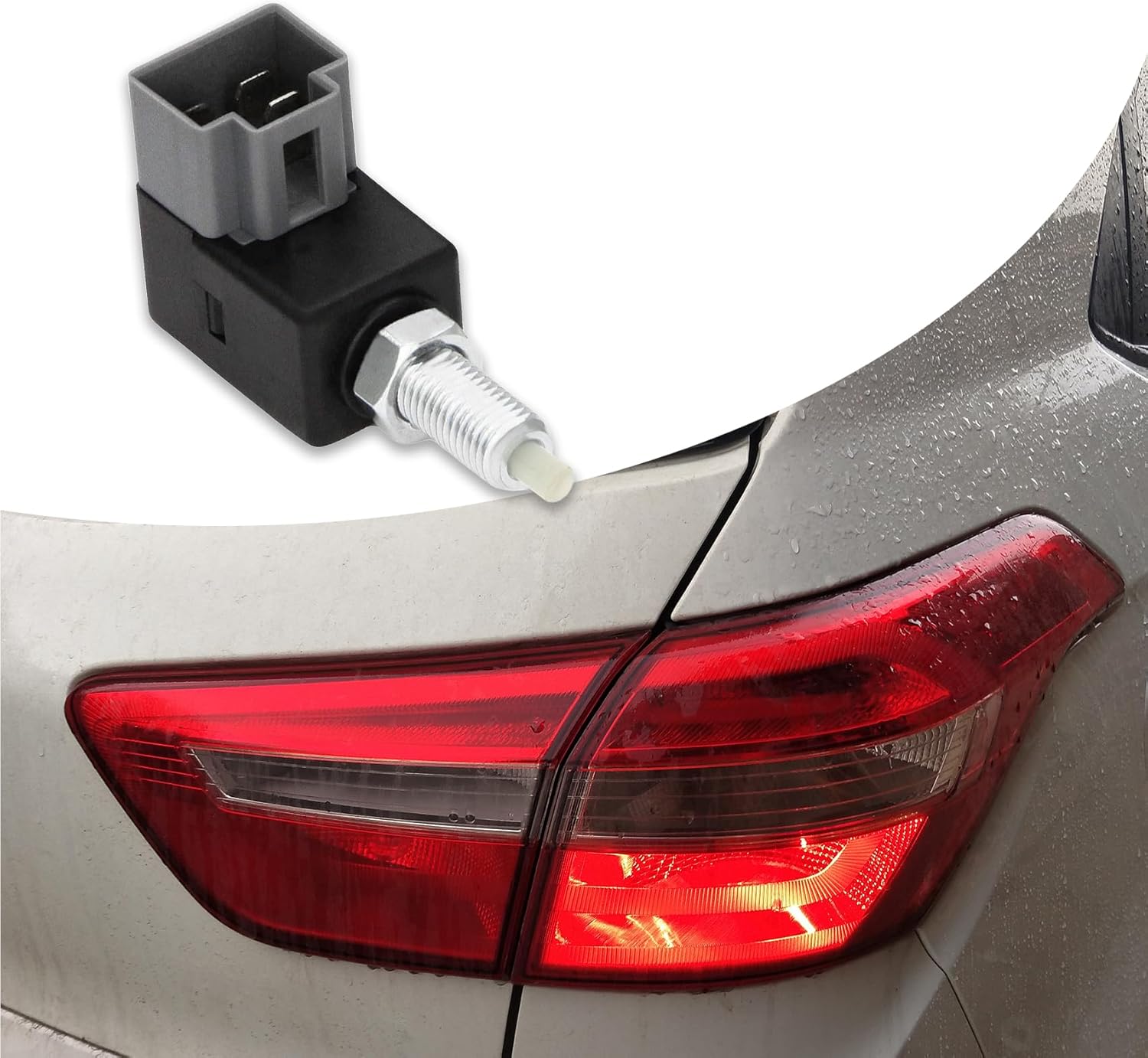 Brake Light Switch, Stop Light Switch, 93810-3K000 Brake Light Switch Connector, Stop Lamp Switch Compatible with Hyundai Elantra Accent Kia Optima Rio Forte