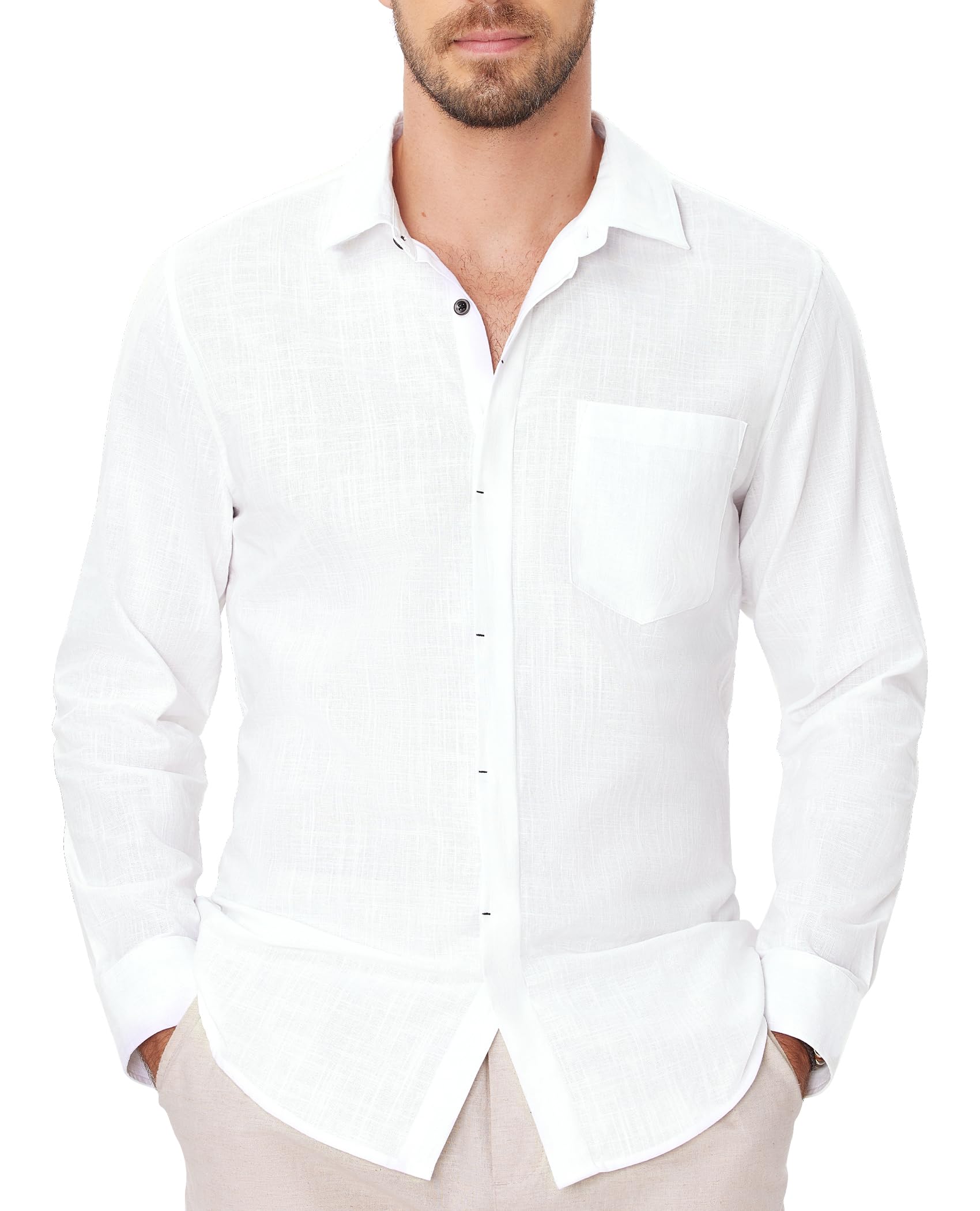 Linen Shirts for Men Button Down Short Sleeve Shirt Button up Men's Casual Shirt Mens Big and Tall Vacation Hawaiian